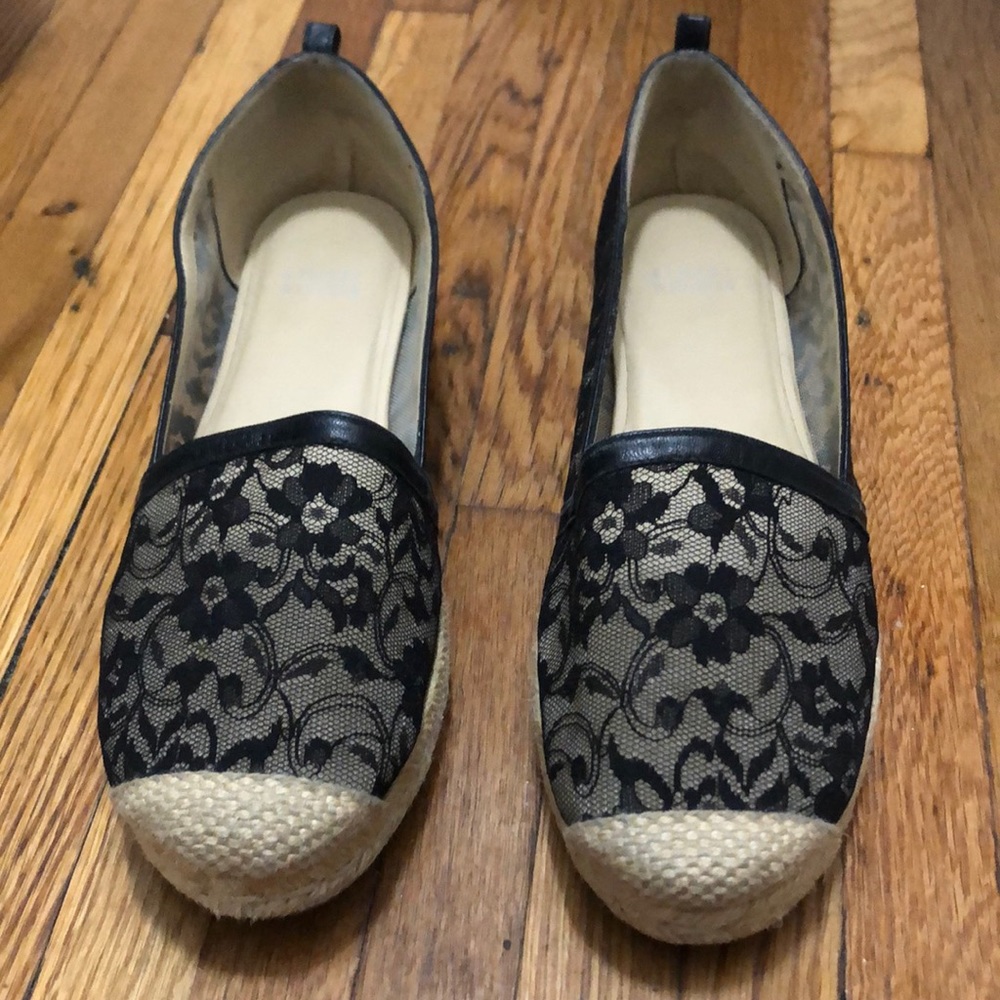 Stuart Weizmann Black Espadrilles Size 10 - image 3